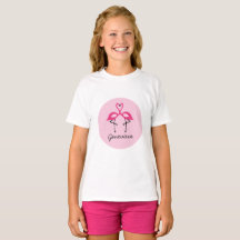 Rosa Flamingopersonligskjorta