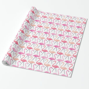 Rosa flamingor inslagspapper presentpapper