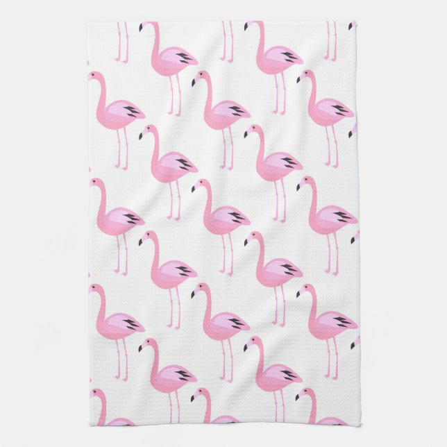 Rosa Flamingos 2 Kökshandduk (Vertikal)