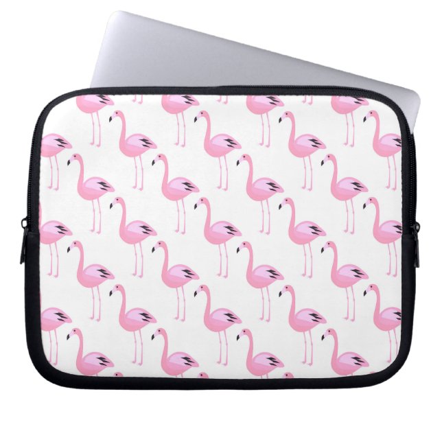 Rosa Flamingos 2 Laptop Sleeve (Framsidan)