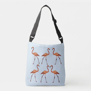 Rosa Flamingos Anpassningsbar - allt-över-utskrift Axelväska