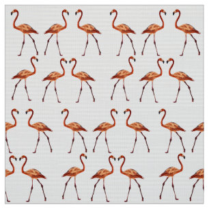 Rosa Flamingos Anpassningsbar Pima Cotton Fabric Tyg