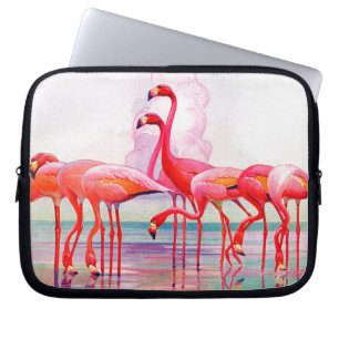 Rosa Flamingos av Francis Lee Jacques Laptop Sleeve