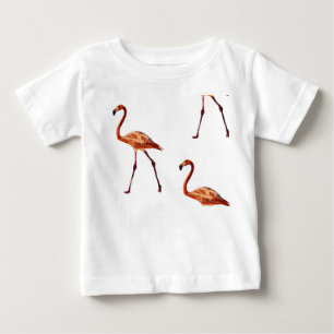 Rosa Flamingos Baby Bra Jersey T-Shirt