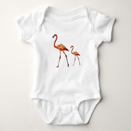 Rosa Flamingos Baby Jersey Bodykostym Tröja