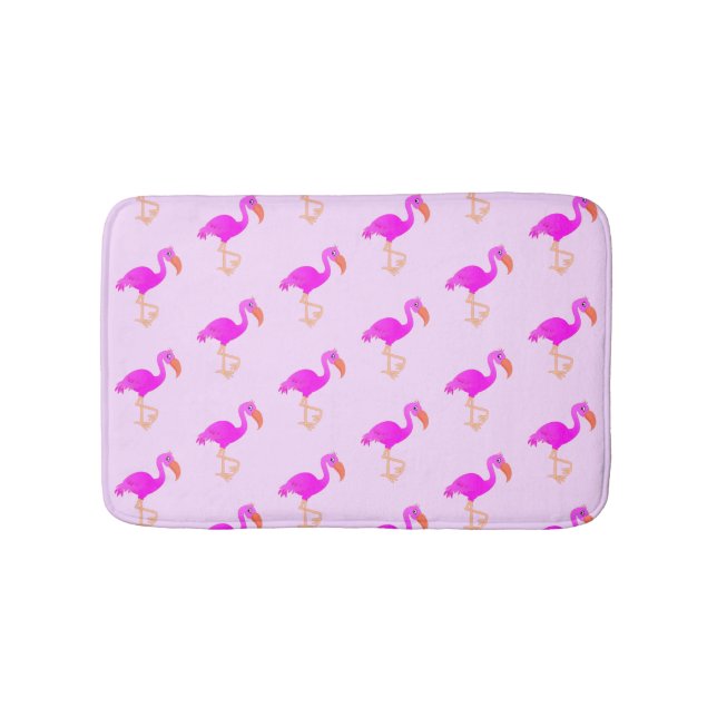 Rosa Flamingos Bath Mat Badrumsmatta (Framsidan)