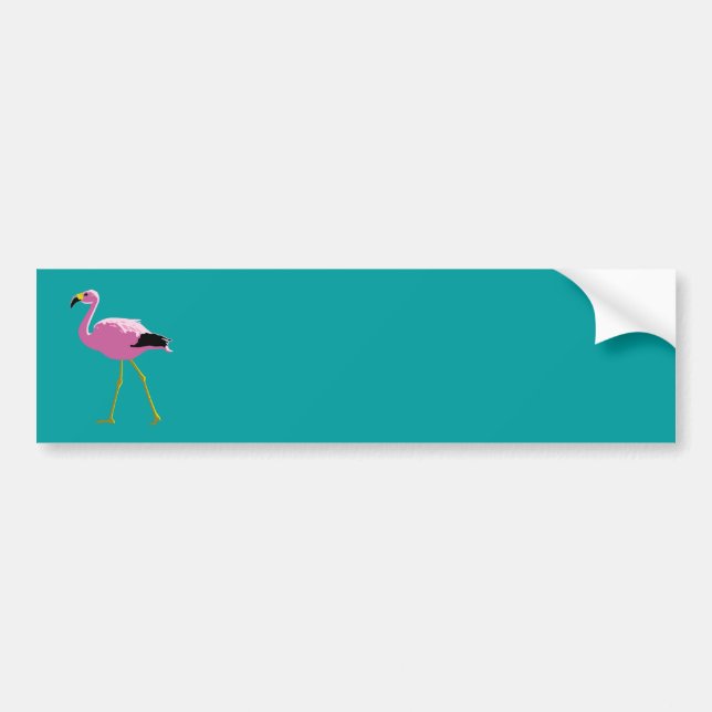 Rosa Flamingos Bildekal (Framsidan)