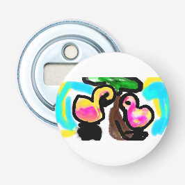 Rosa flamingos Bröllop Flasköppnare