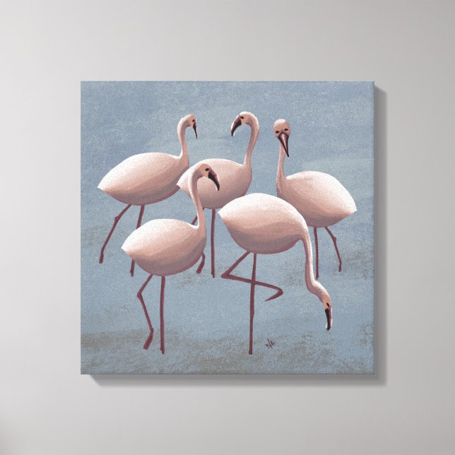 Rosa flamingos canvas | Serengeti Wildlife Safari (Framsida)