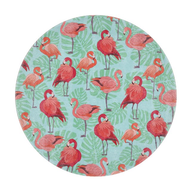 Rosa Flamingos: Exotic Seamless Mönster. (Framsidan)