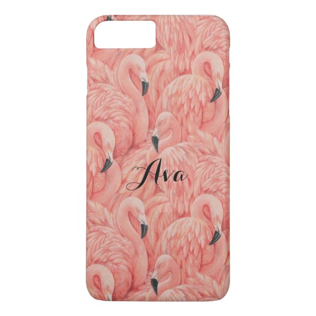 Rosa flamingos-hölje för mobiltelefon Case-Mate iPhone skal (Baksida)
