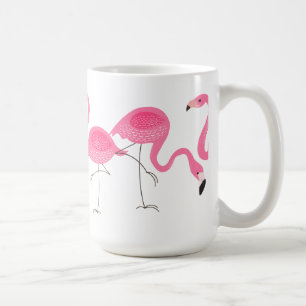 Rosa Flamingos Illustration Kaffemugg