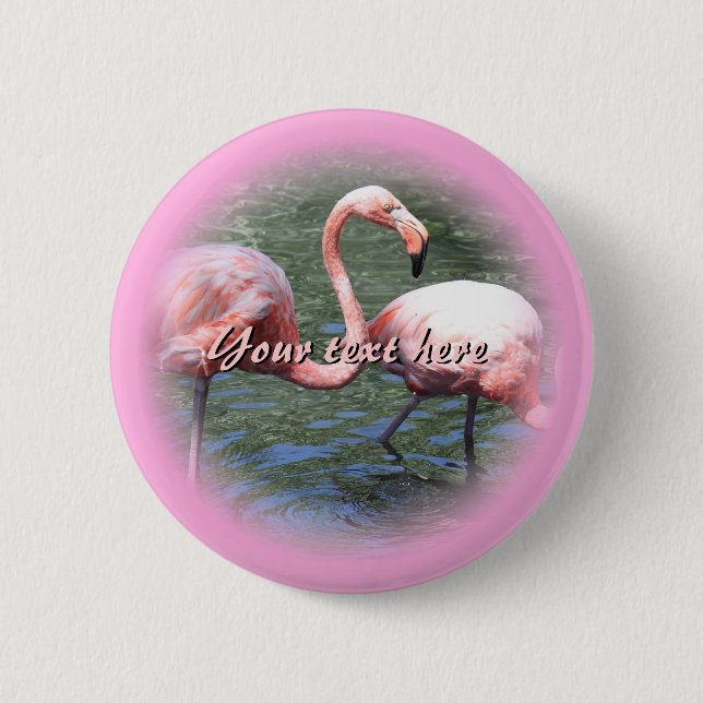 Rosa Flamingos Knapp (Framsida)