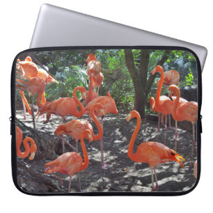 Rosa Flamingos Laptop Fodral