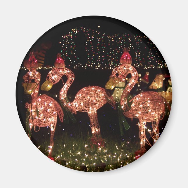 Rosa Flamingos Magnet (Framsidan)