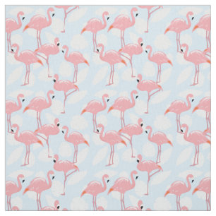 Rosa Flamingos Mönster Fabric Tyg