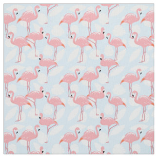 Rosa Flamingos Mönster Fabric Tyg