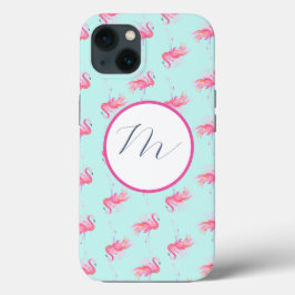 Rosa Flamingos Mönster Tropical Phone Case