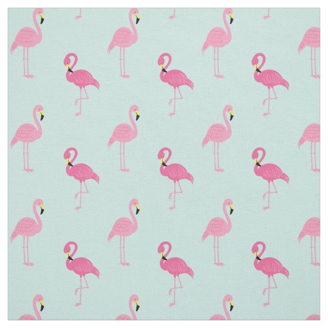 Rosa Flamingos Mönster Tyg (Provkarta)