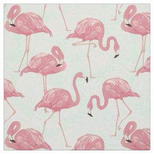 Rosa Flamingos Mönster väv Tyg