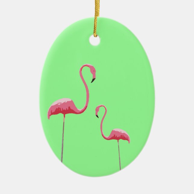 Rosa Flamingos Ornament (Framsidan)
