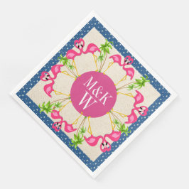 Rosa Flamingos Party Goods Napkins Pappersservett
