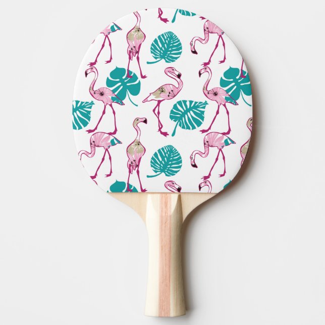 Rosa Flamingos Pingisracket (Framsidan)