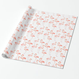 Rosa Flamingos Presentpapper
