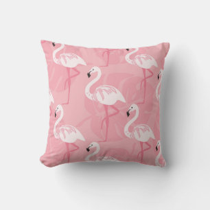 Rosa flamingos: sömlös illustration av vintagen. kudde
