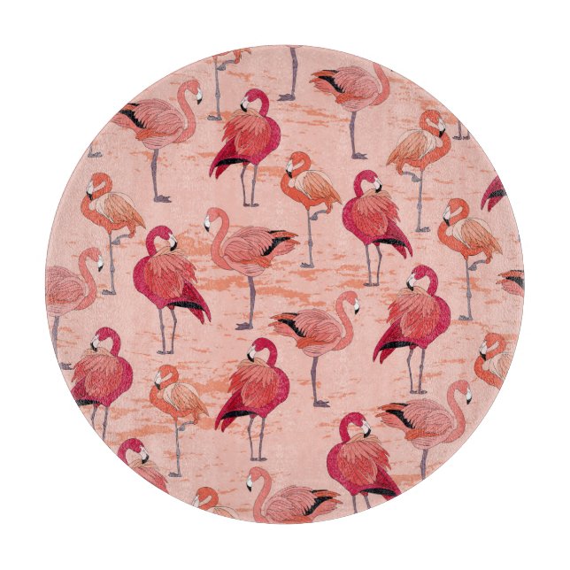 Rosa Flamingos: Sömlösa Tropiska Mönster (Framsidan)