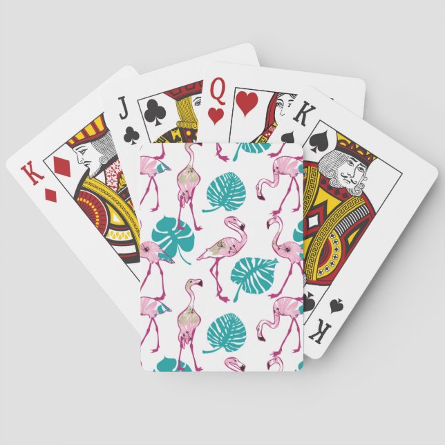 Rosa Flamingos Spel Kort (Baksidan)