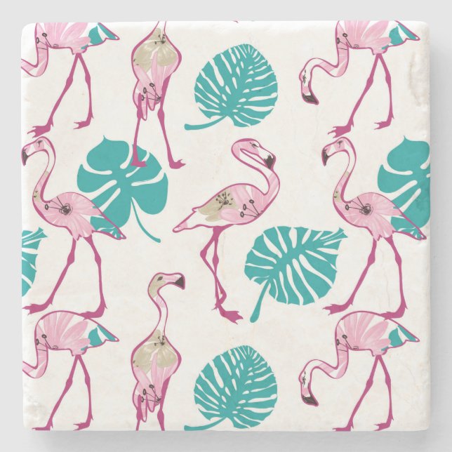 Rosa Flamingos Stenunderlägg (Framsidan)