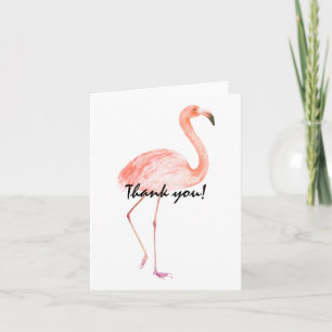 Rosa Flamingos tackar dig Tack Kort
