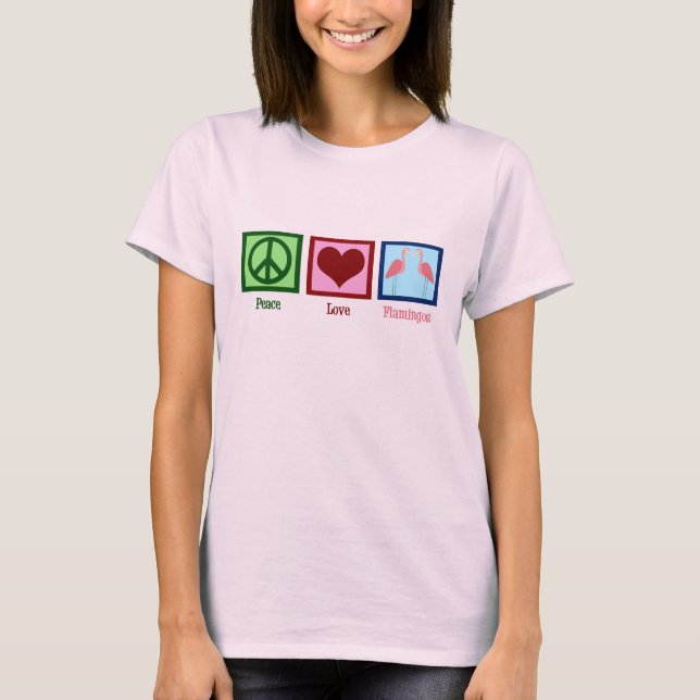 Rosa Flamingos Tee (Framsida)