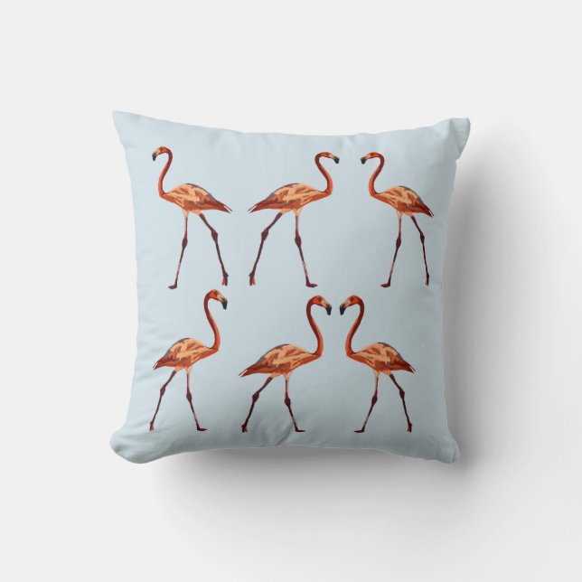 Rosa Flamingos Throw Cushion 41 cm x 41 cm Kudde (Framsida)