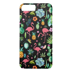 Rosa Flamingos & Tropical Flowers & Succulents GR2