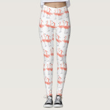 Rosa flamingos Tropiska fåglar vattenfärg Cute Bir