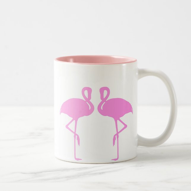 Rosa Flamingos Två-Tonad Mugg (Höger)