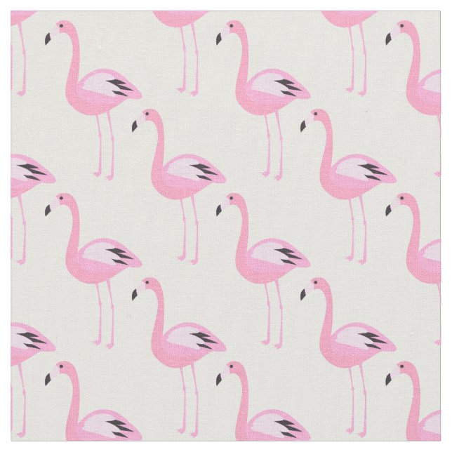 Rosa Flamingos Tyg (Närbild)
