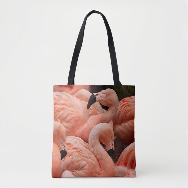 Rosa flamingos tygkasse (Framsida)