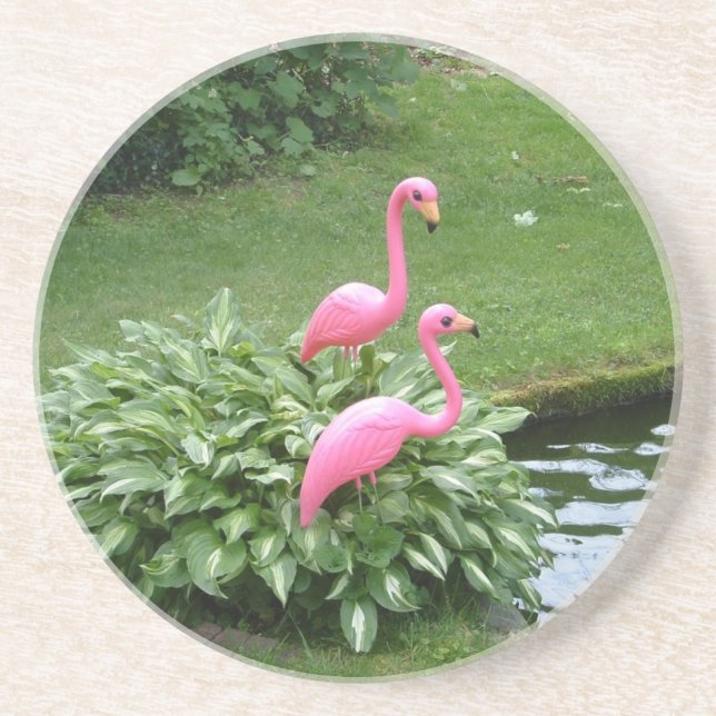 ROSA FLAMINGOS underlägg (Framsidan)