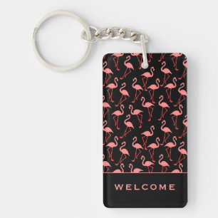 Rosa Flamingos Välkommen Ledighet för praktik