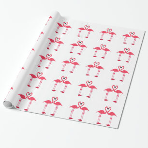 Rosa Flamingos Wrapping Papper Presentpapper