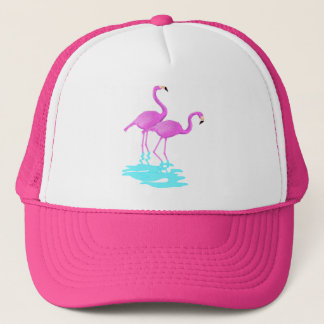 Rosa Flamingoshatt Truckerkeps