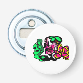 Rosa flamingoshow vibe  flasköppnare