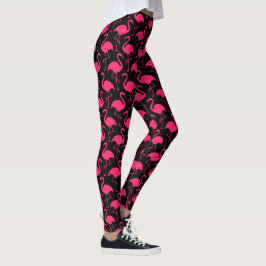 Rosa Flamingosmönster Leggings