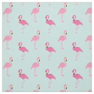 Rosa Flamingosmönster Tyg