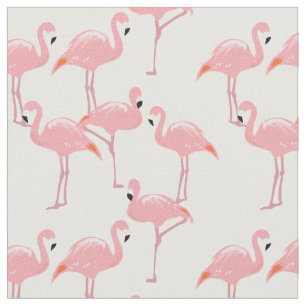 Rosa Flamingosmönstertyg Tyg