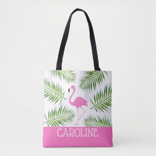 Rosa Flamingostrandtoto Tygkasse