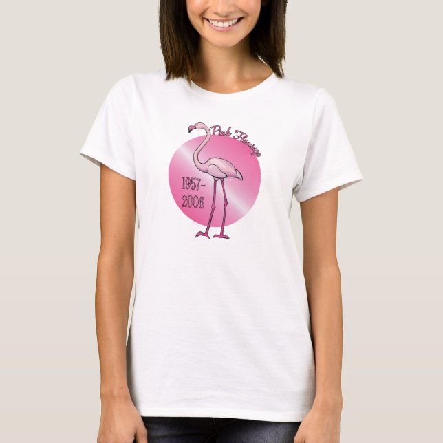 Rosa FlamingoT-tröja T-shirt (Framsida)